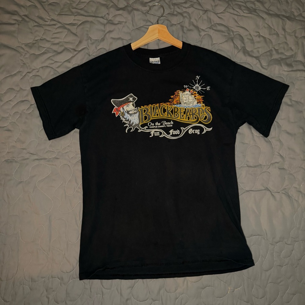 🏴‍☠️🌊 Blackbeards On the Beach Tee – Chillaxin’ Energy 🌊🏴‍☠️